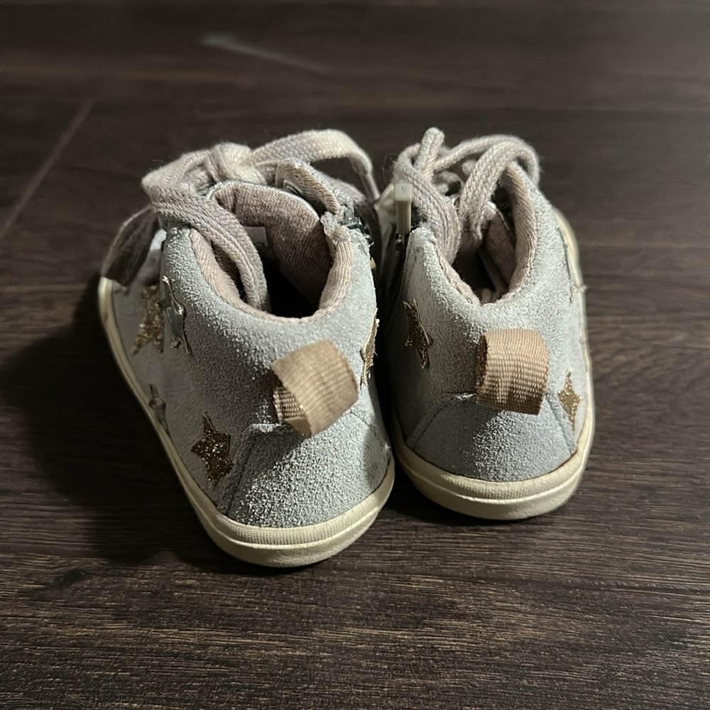 Zara toddler sneakers suede high tops size 20 - Picture 3 of 5